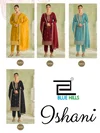 Ishani By Blue Hills Vichitra Long Sleeve Kurti With Bottom Dupatta 